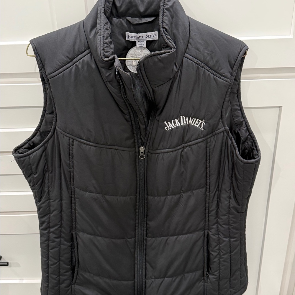 Ladies Jack Daniel's Black Puffer Vest